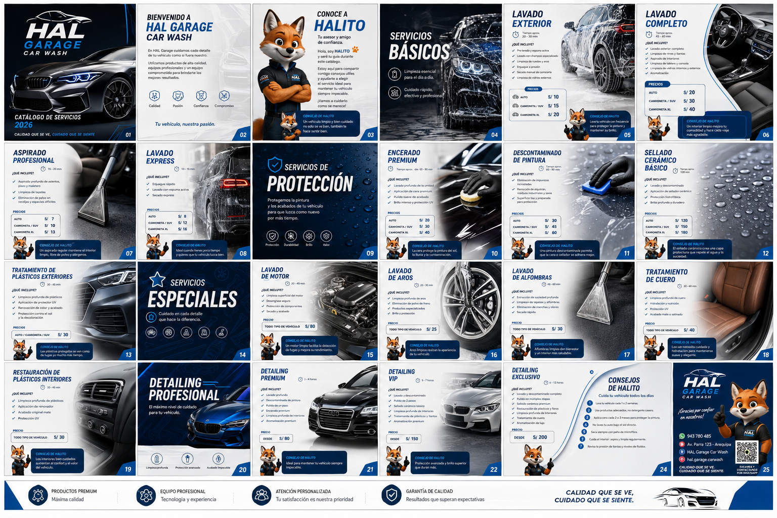 Catálogo de servicios HAL Garage